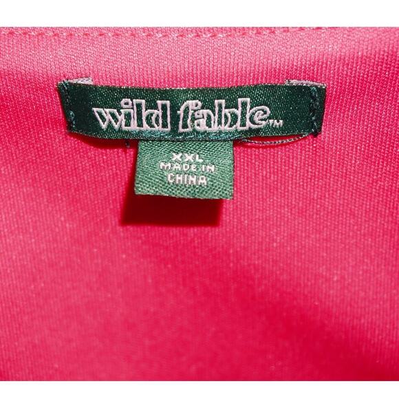 Wild Fable XXL Rose Print Satin Dress Pink Floral Sleeveless - Picture 13 of 14